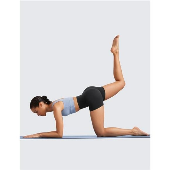 CRZ YOGA Butterluxe Biker Shorts High Waist 4 Inch Workout Yoga Spandex Gym - Picture 3 of 5